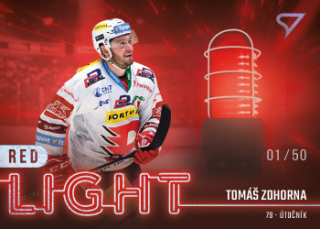 Tomas Zohorna Pardubice Tipsport ELH 2022/23 SportZoo 2. serie Red Light /50 #RL-16